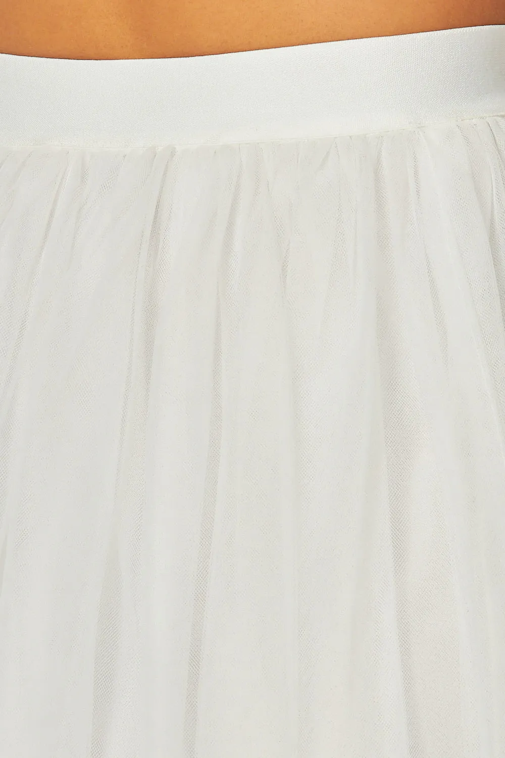 Need Your Love Mesh Midi Puff Skirt