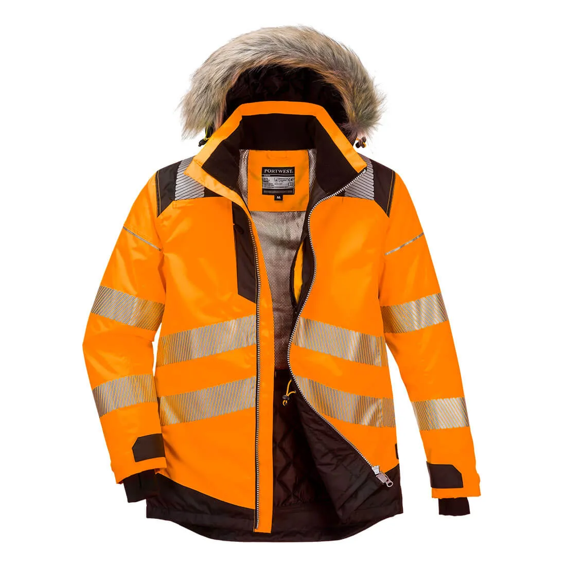 Portwest PW369 PW3 Hi Vis Winter Parka Jacket