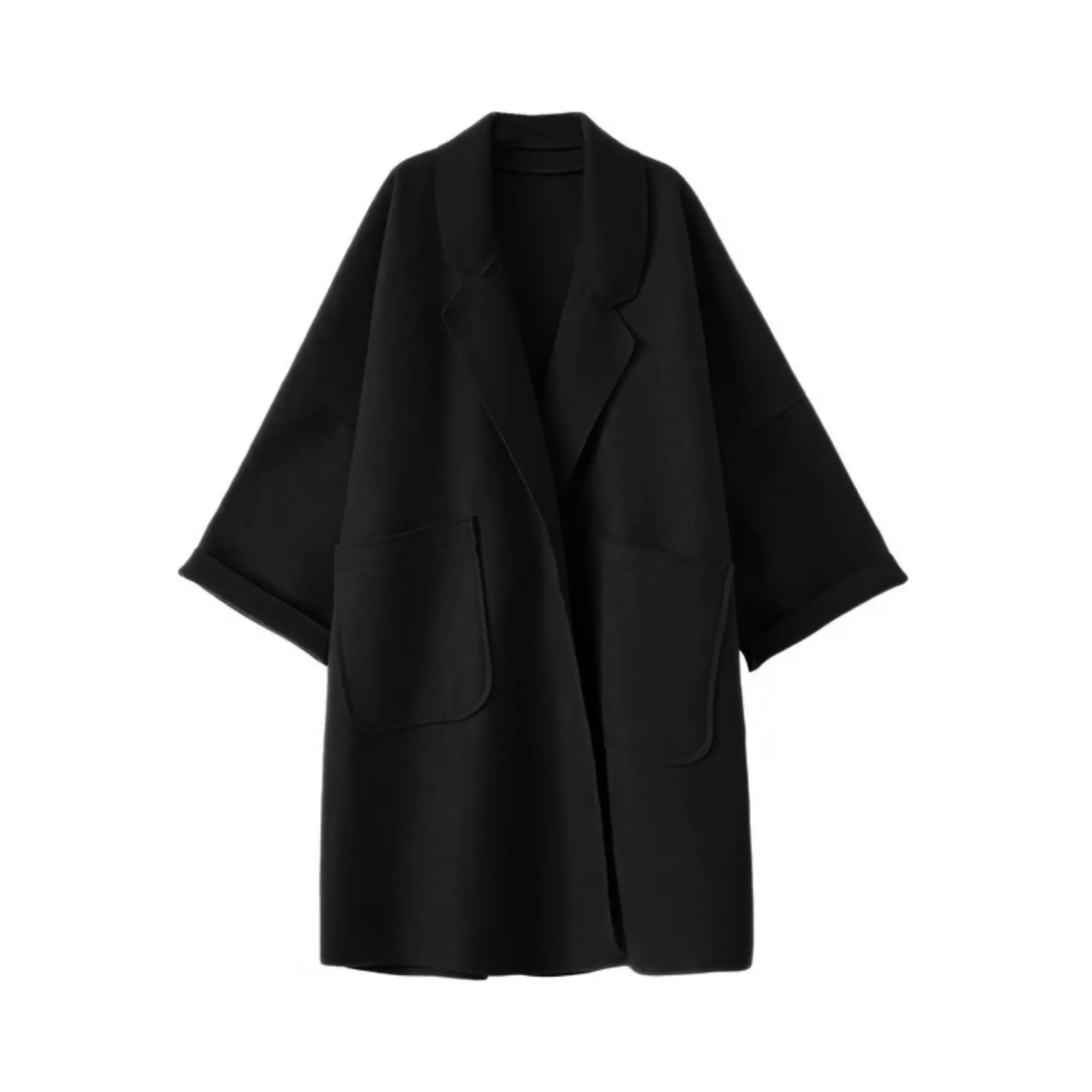Pre Order:  Plus Size Woolen Midi Coat