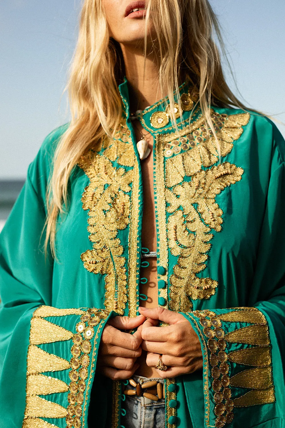 Queen Of Hearts Dream Coat - Turquoise
