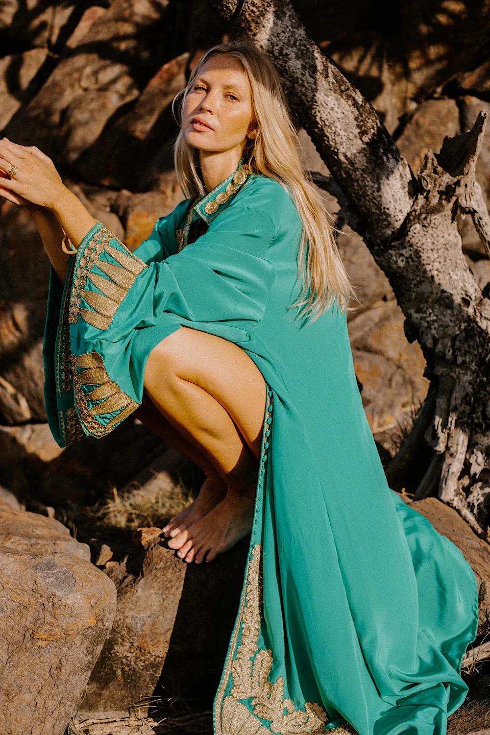 Queen Of Hearts Dream Coat - Turquoise
