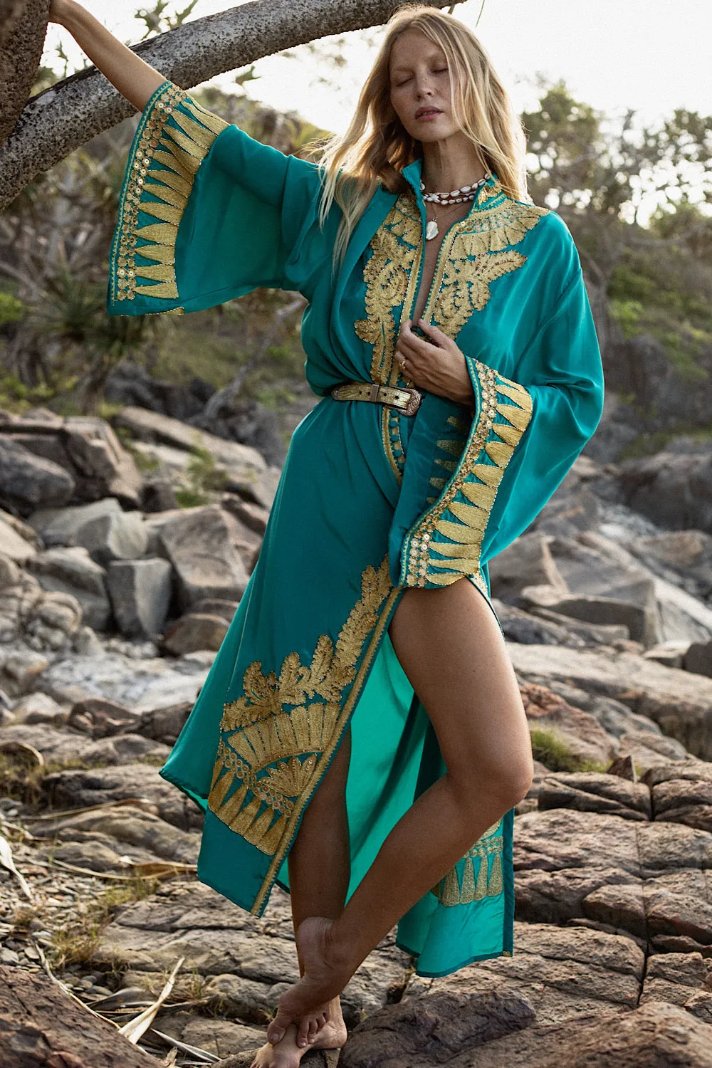 Queen Of Hearts Dream Coat - Turquoise