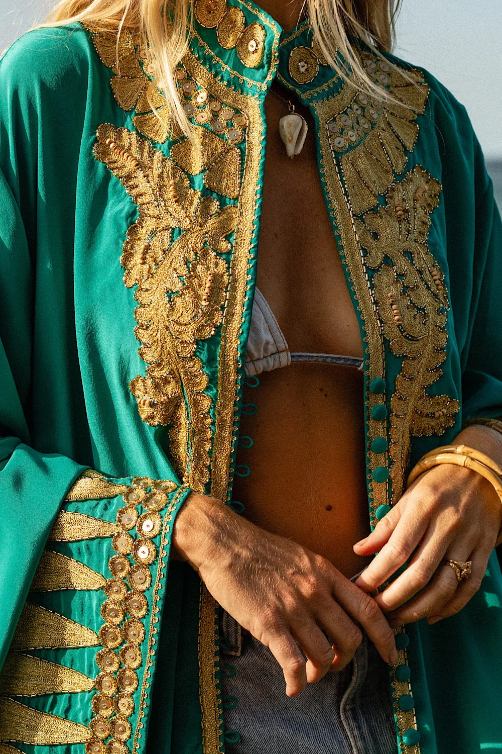 Queen Of Hearts Dream Coat - Turquoise
