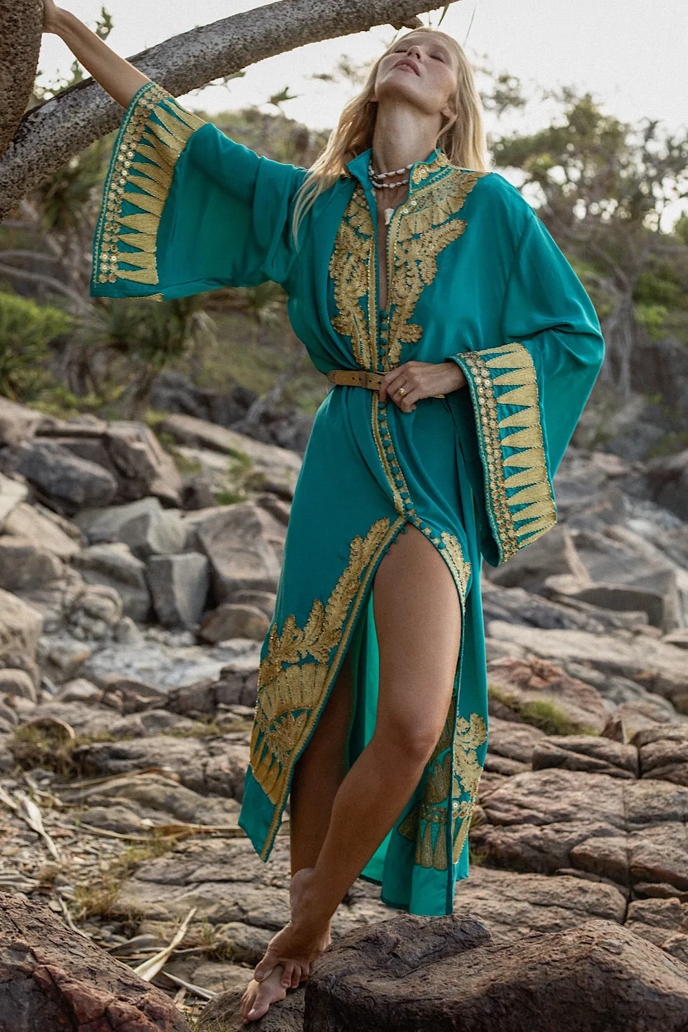 Queen Of Hearts Dream Coat - Turquoise