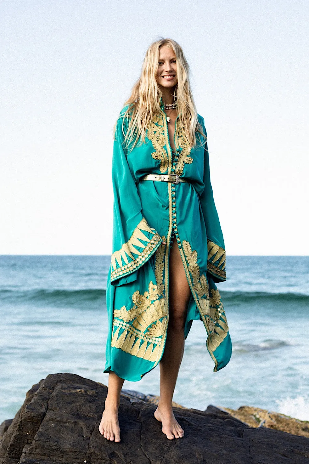 Queen Of Hearts Dream Coat - Turquoise
