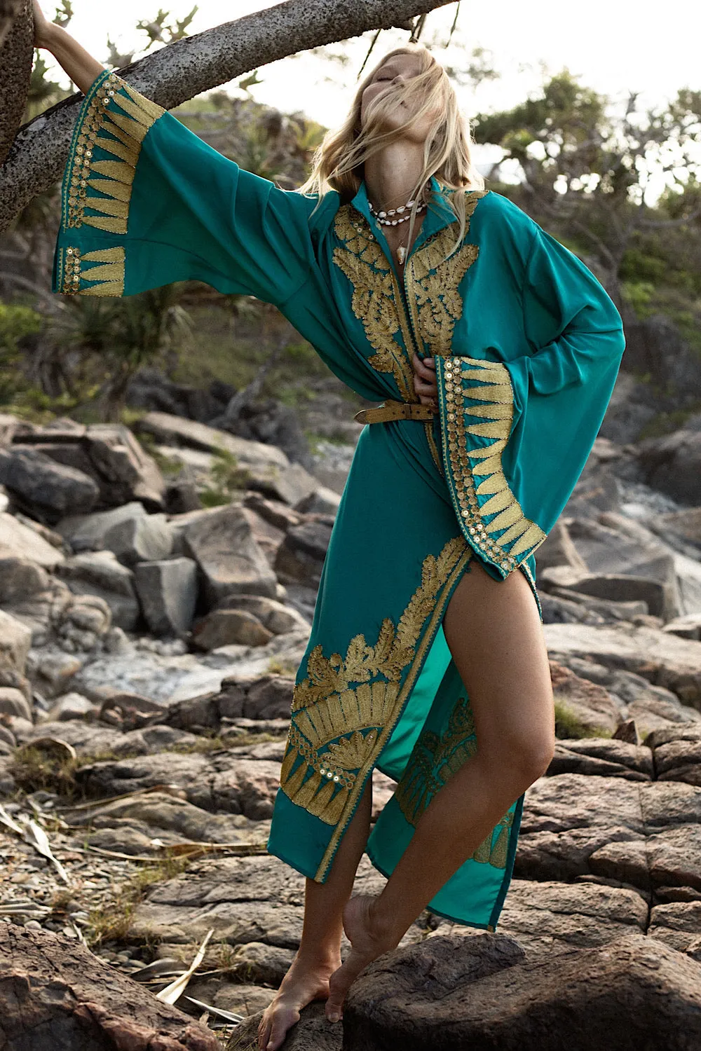 Queen Of Hearts Dream Coat - Turquoise