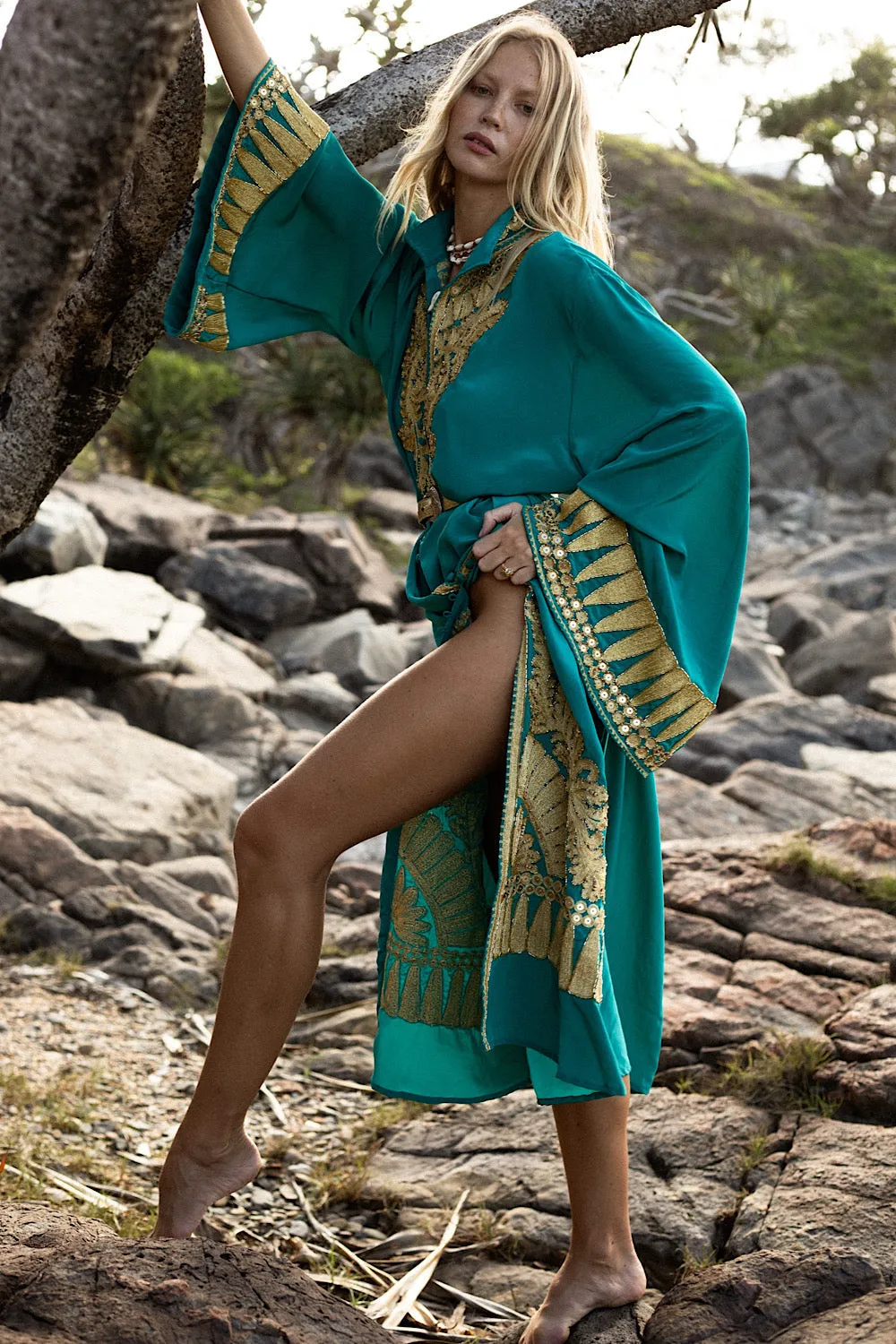 Queen Of Hearts Dream Coat - Turquoise