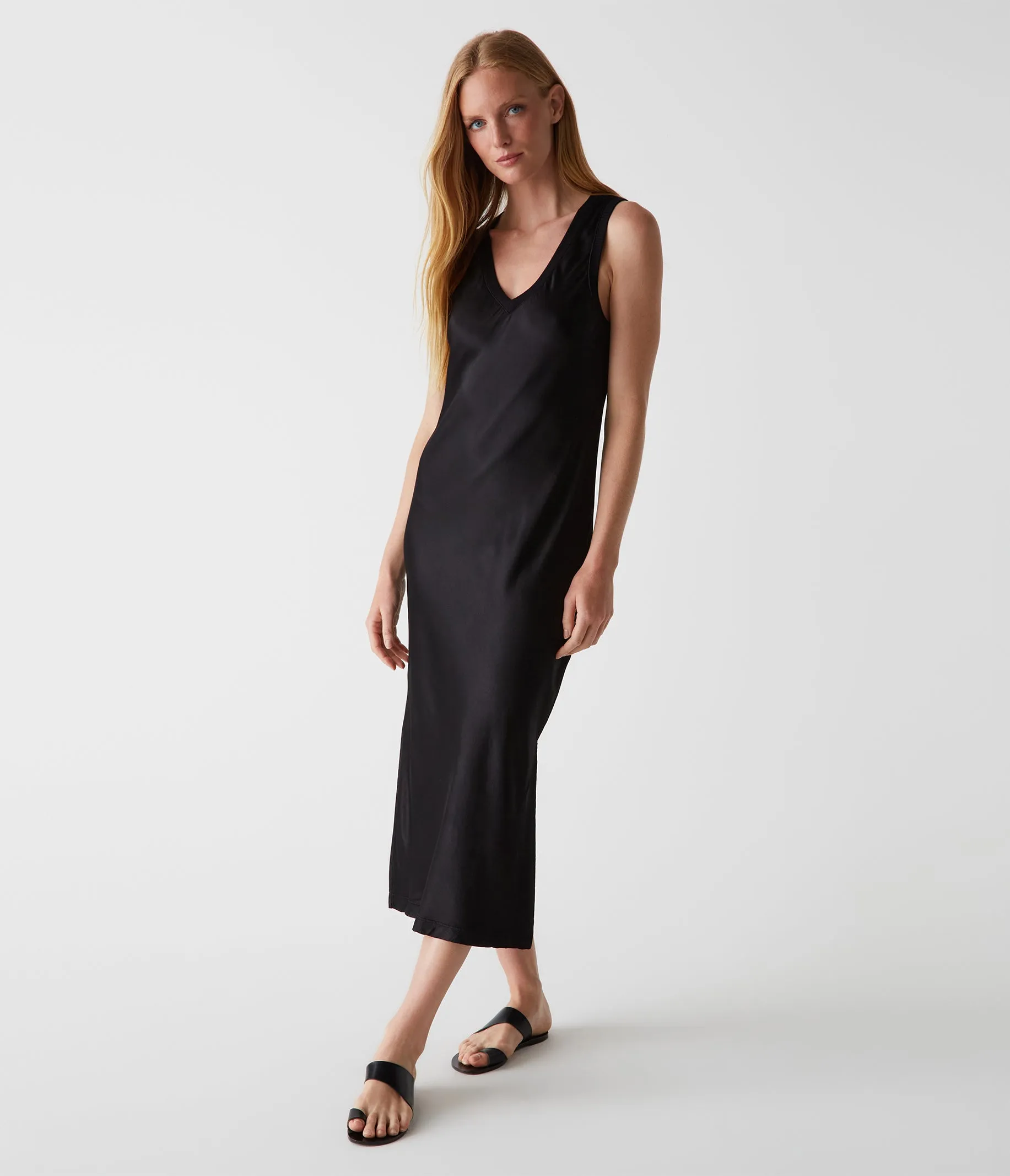 Randi Satin Midi Dress