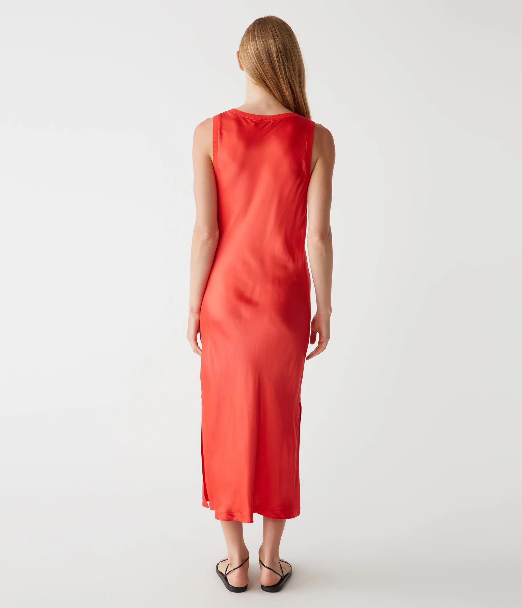 Randi Satin Midi Dress