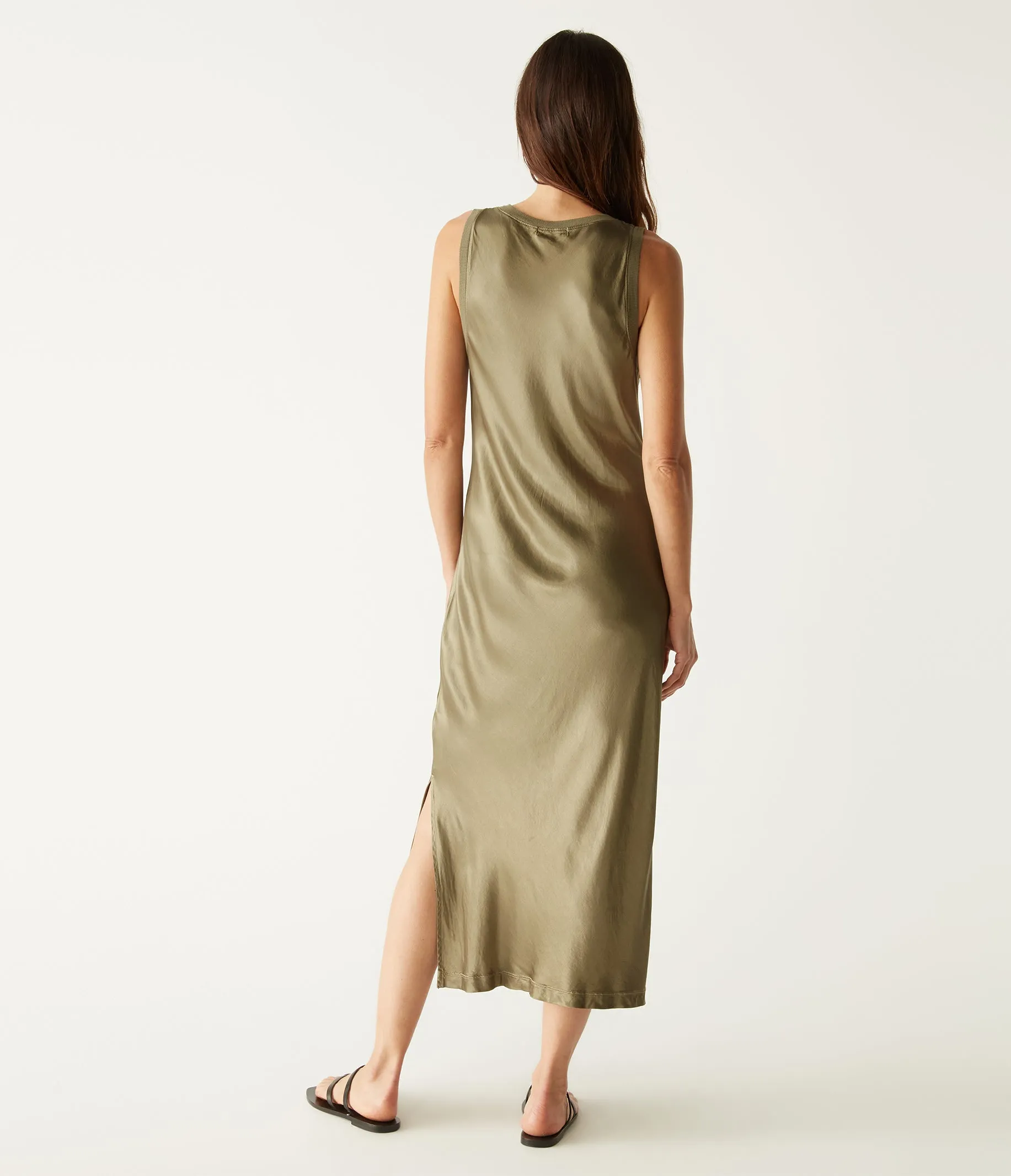 Randi Satin Midi Dress