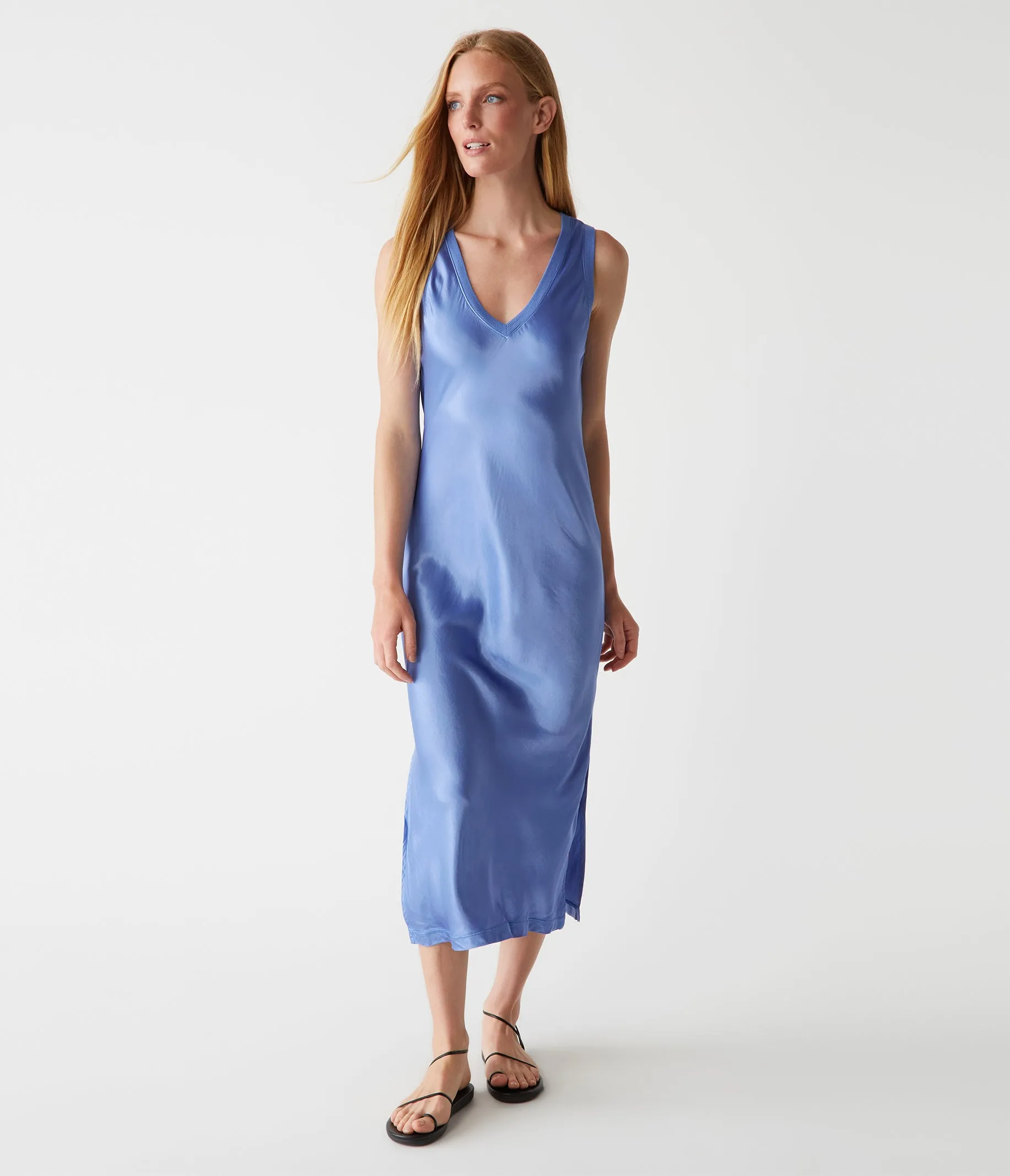 Randi Satin Midi Dress