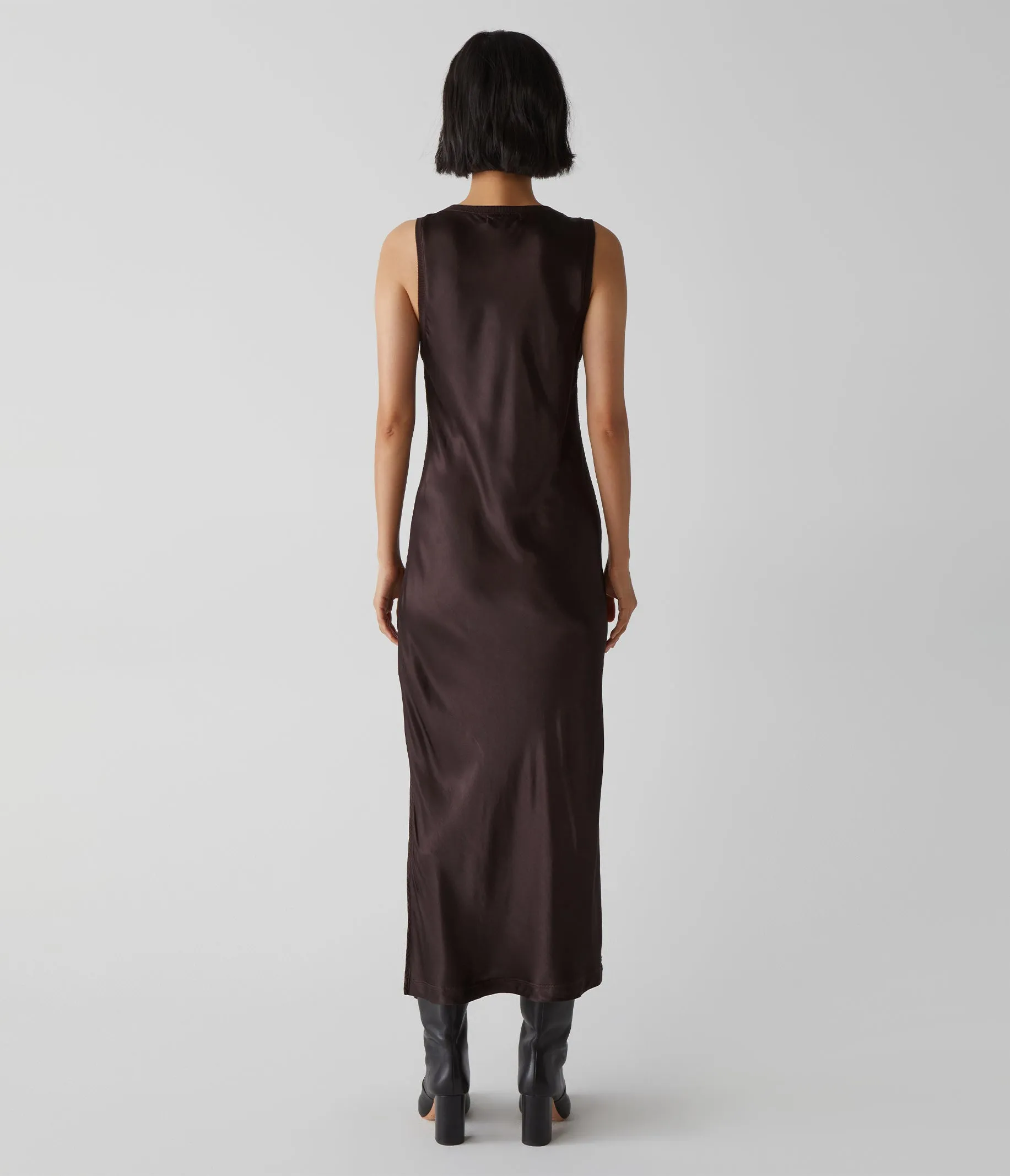 Randi Satin Midi Dress