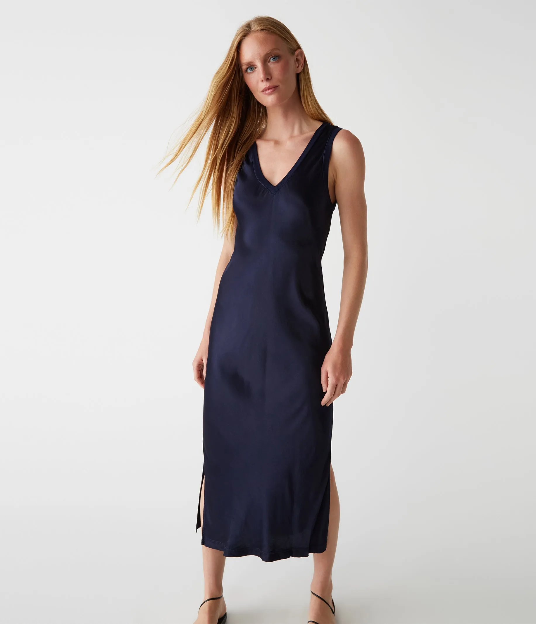 Randi Satin Midi Dress