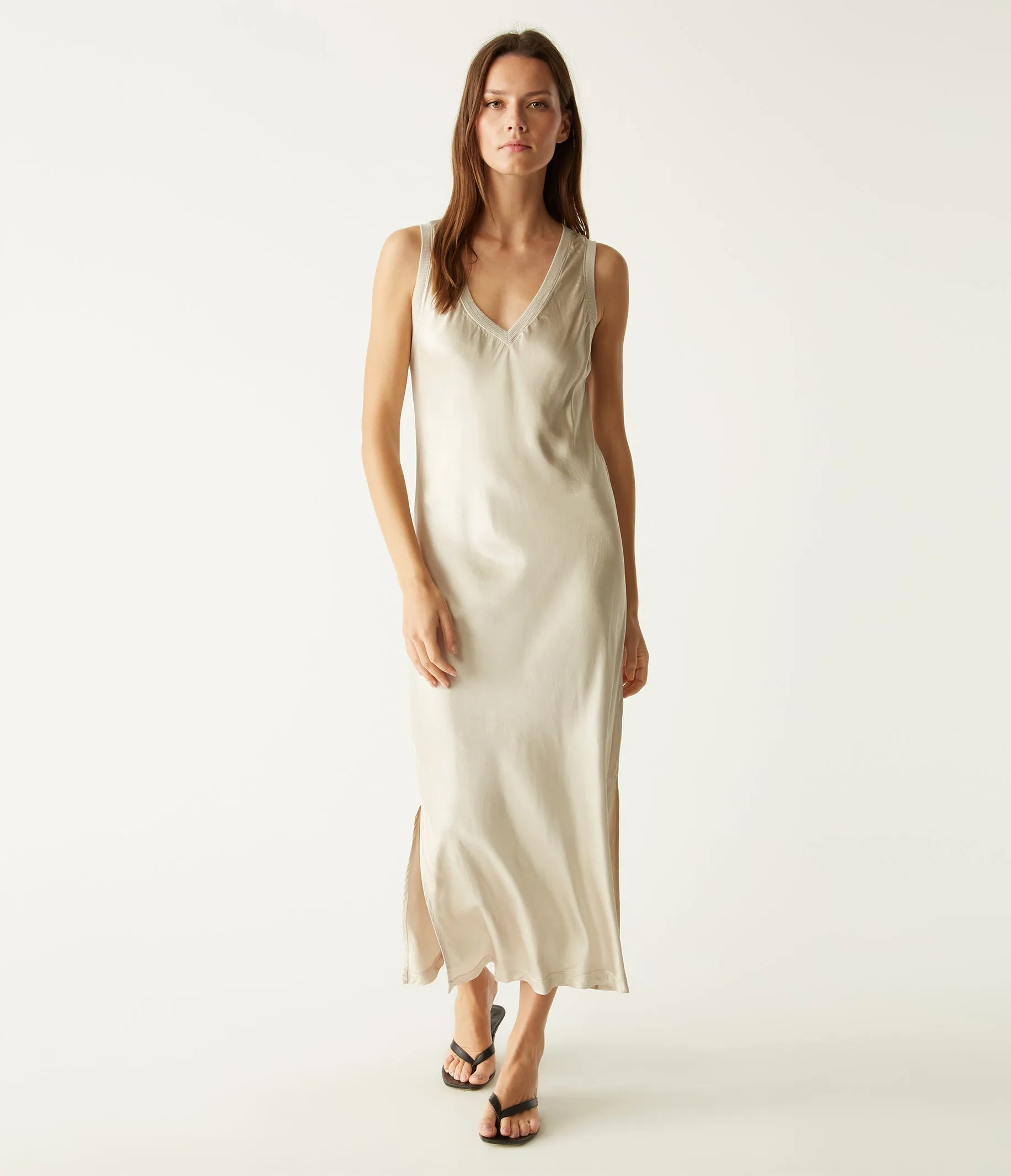 Randi Satin Midi Dress