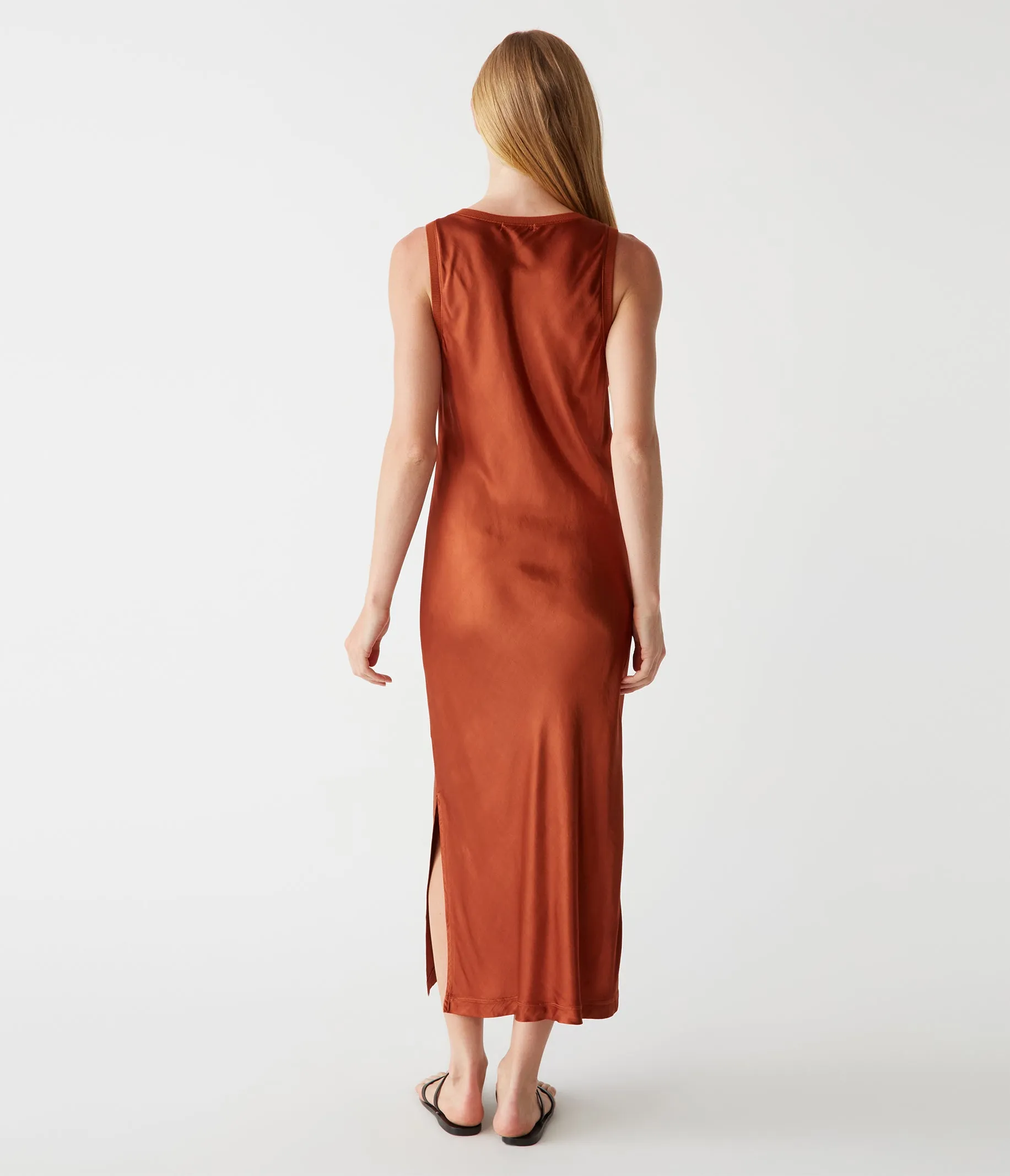 Randi Satin Midi Dress