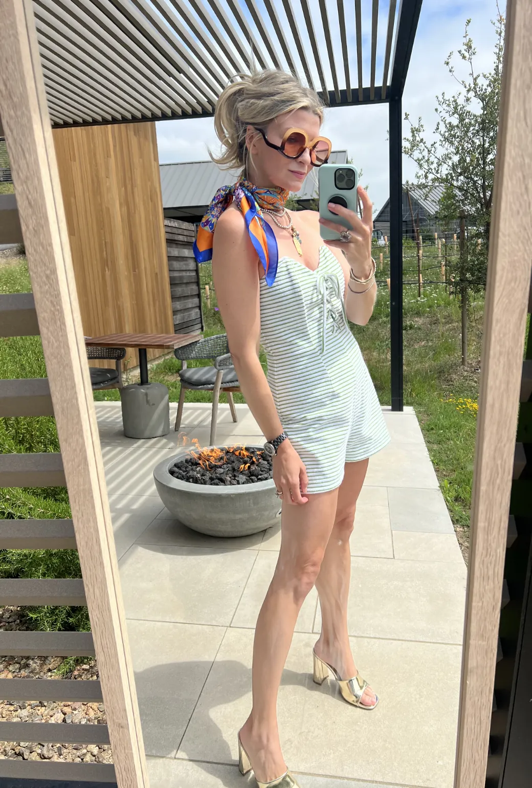 SAMPLE - Barbie Bustier Romper - Terry Cloth