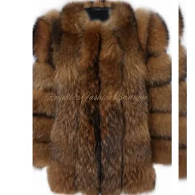 Tan And Black Fur Coat