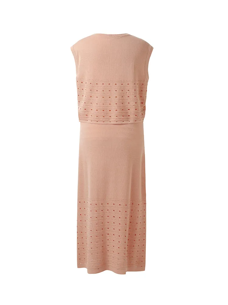 Tencel Tank Top And Midi Skirt Two-Piece Set