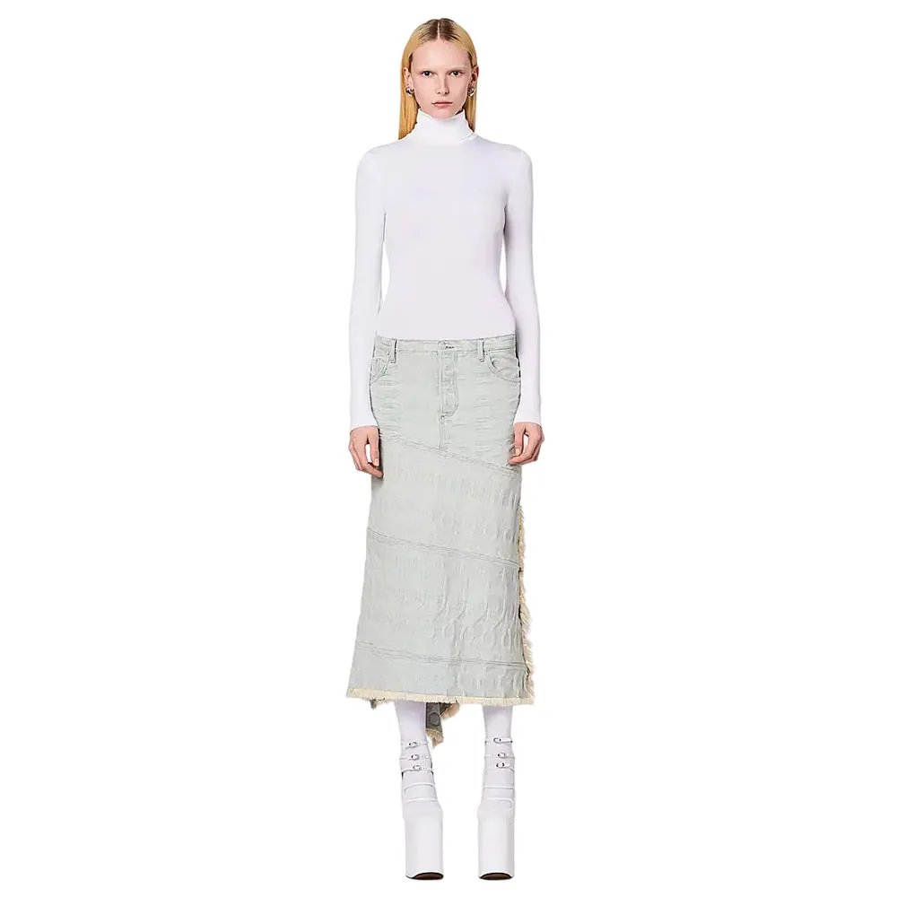 THE MONOGRAM DENIM SKIRT