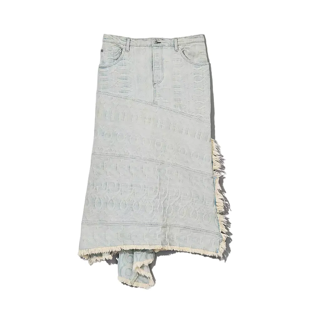 THE MONOGRAM DENIM SKIRT