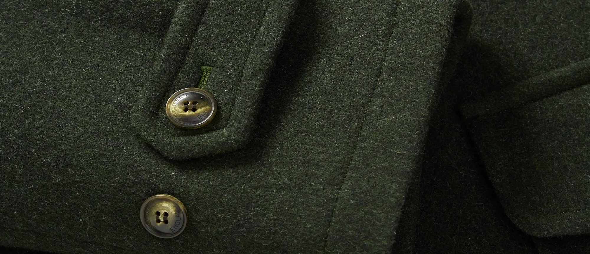 The Original Duffle Coat in Green Merino Wool