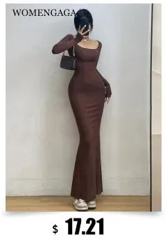 WOMENGAGA Red Dress Mini Summer 2023 New Sexy Short Female Dress Elegant Hot Sexy Korean Women Dresses Sweet 2023 94S6